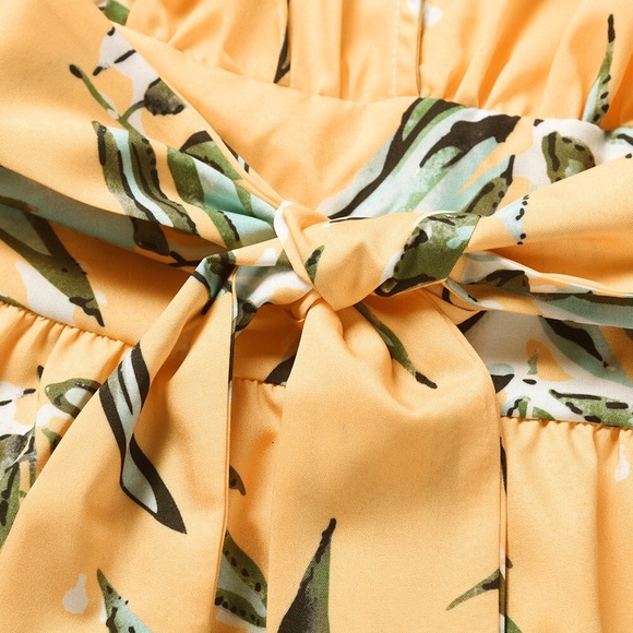 Elastic Waist One Piece Short Jumpsuit Rompers - Picture 10 of 12